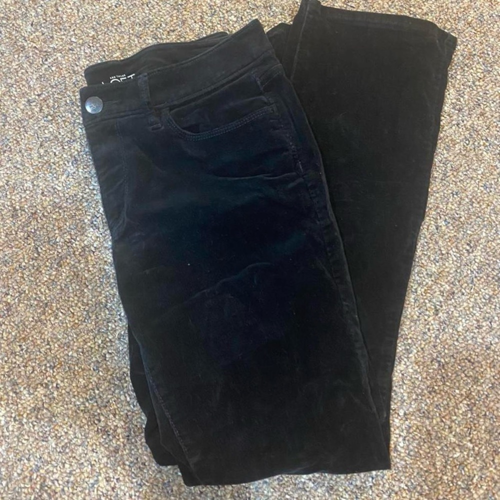 LOFT velvet corduroy flare pants